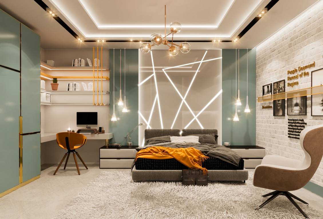 Necef Malikane yatak odası tasarımı